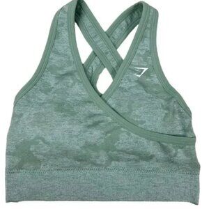 Gymshark Camo Green Athletic Bra Top  size S